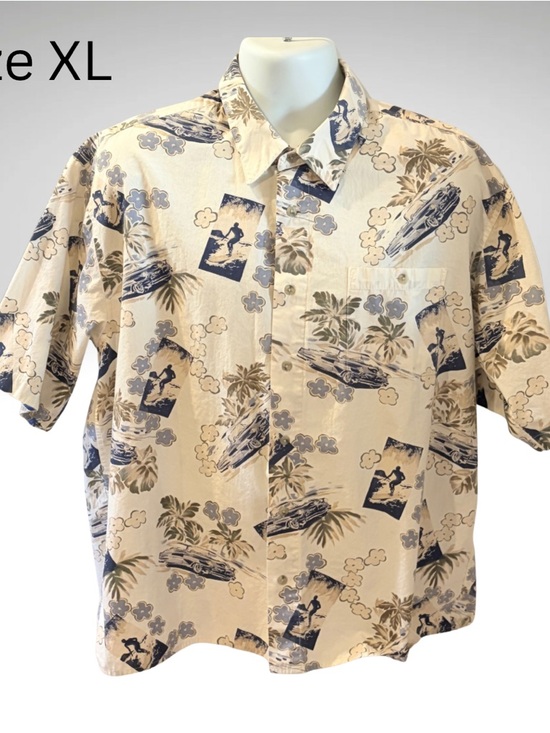 Consensus Other - Consensus Sportswear Men’s Tropical Surf & Cars Button Down Shirt Size XL